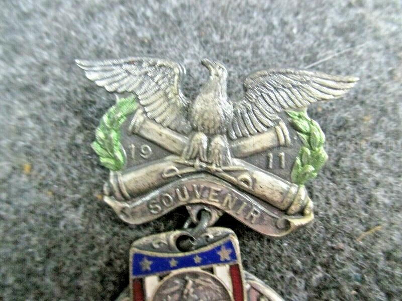 GAR Souvenir Medal 1911 Genesee Falls Rochester, N.Y. Pin Back