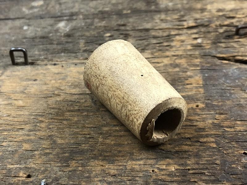 Civil War Wood Fuse Adapter Holder for an Artillery Cannon Ball