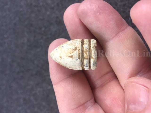 Rare 69 Cal. Two Ring Musketoon Bullet with Teat Cavity