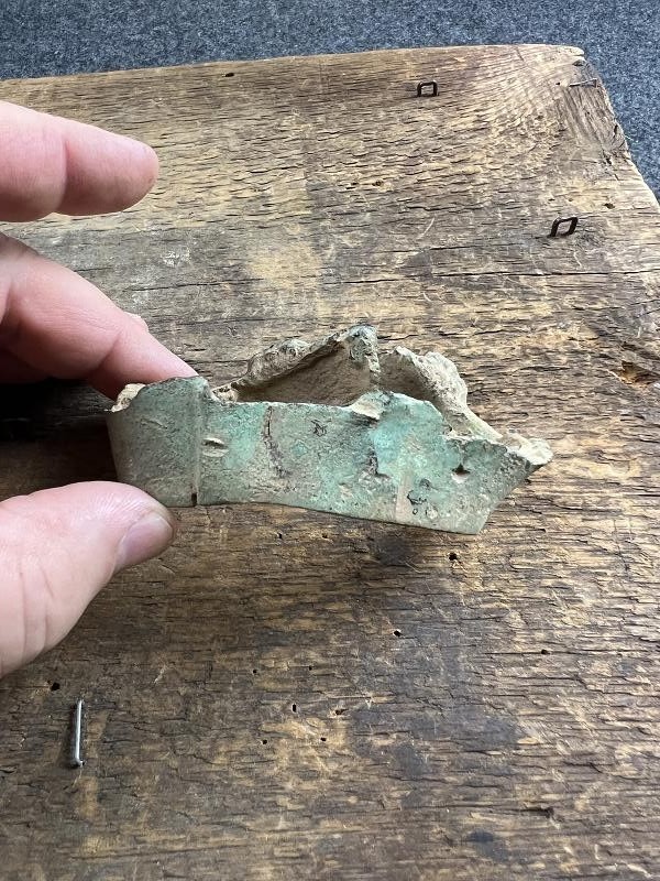 CIVIL WAR PARROTT SHELL BRASS SABOT BILL ADAMS COLLECTION