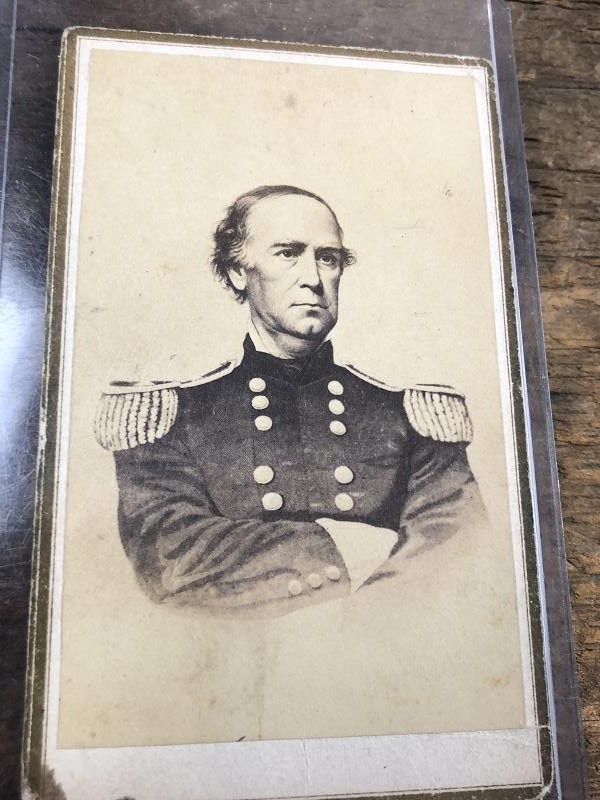 CDV OF MAJOR GENERAL SAMUEL CURTIS BATTLE PEA RIDGE ARKANSAS