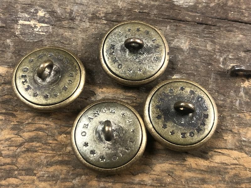 GROUP OF FOUR US EAGLE ARTILLERY COAT BUTTONS CA. 1840 MEXICAN WAR PERIOD