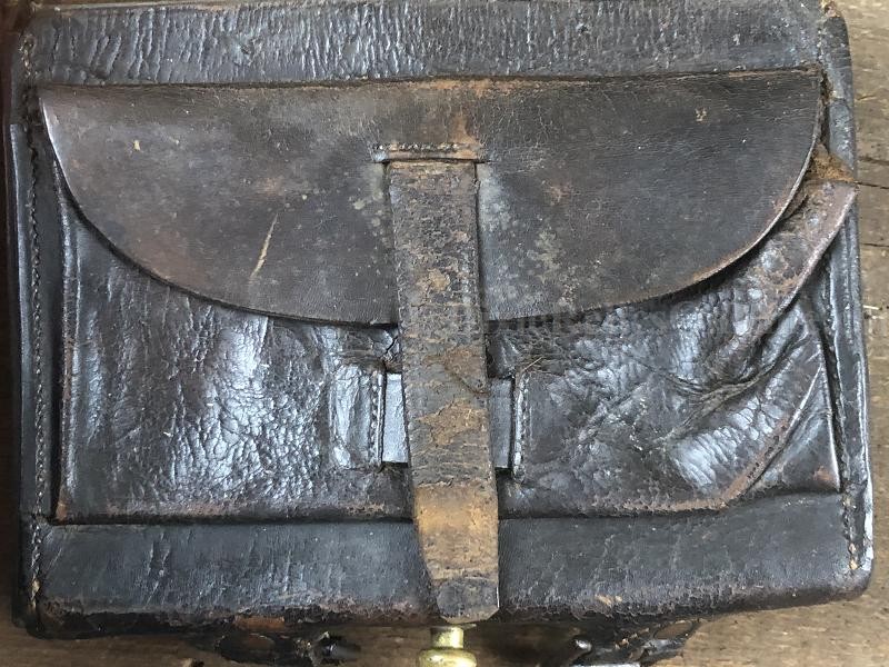CIVIL WAR US CARTRIDGE BOX MFG BY DINGEE NEW YORK