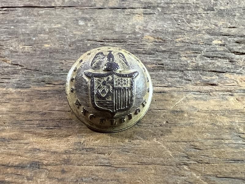 DUG CIVIL WAR NEW YORK STATE STAFF COAT BUTTON 23MM