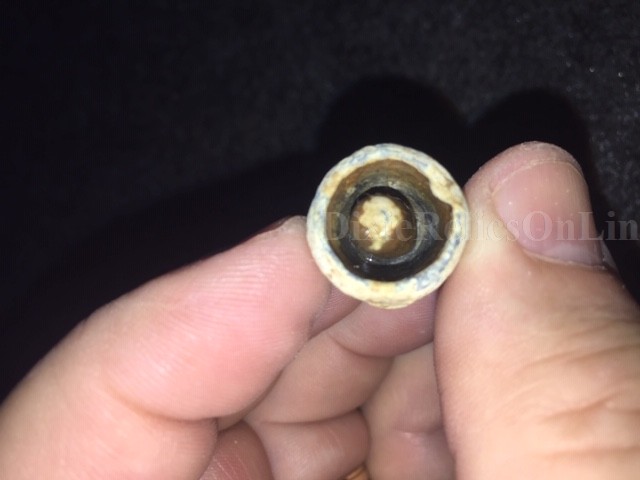 Rare 69 Cal. Two Ring Musketoon Bullet with Teat Cavity
