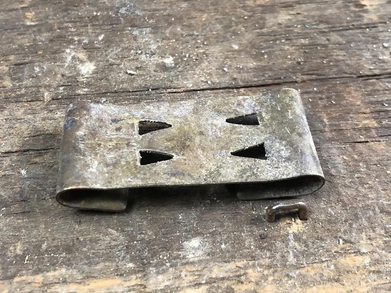 Civil War US Enlistedmans Brass Belt Keeper in Nice Condition Non Dug
