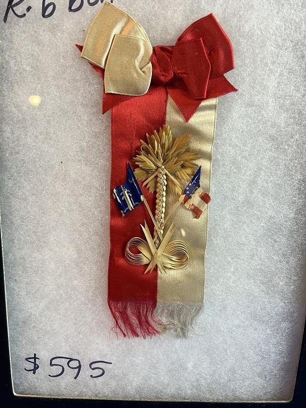 CONFEDERATE SOUTH CAROLINA VETERAN PALMETTO RIBBON