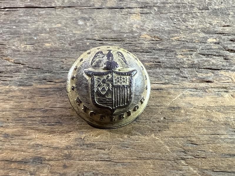 DUG CIVIL WAR NEW YORK STATE STAFF COAT BUTTON 23MM