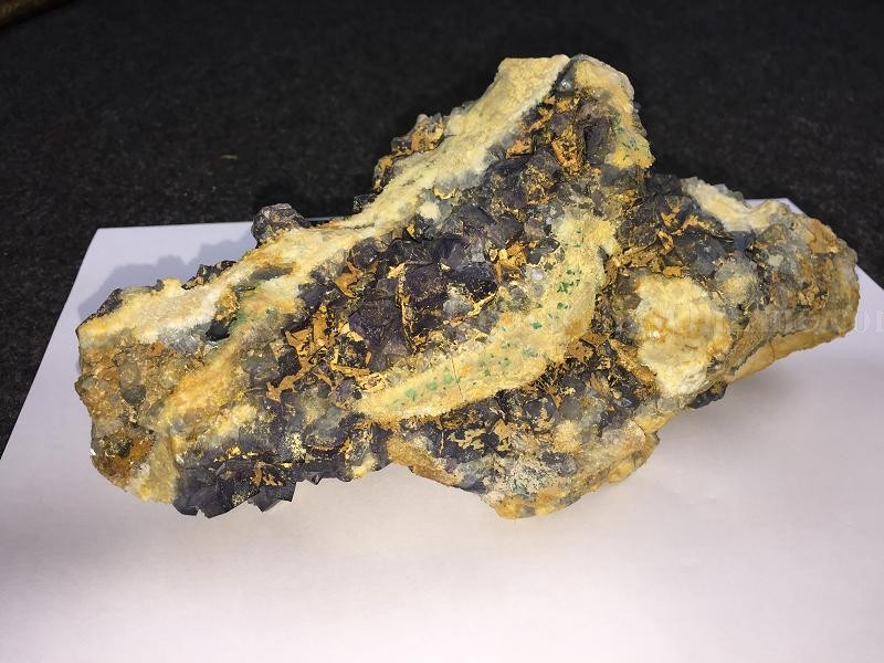 2.7 LB Natural Sapphire Blue Fluorite Quartz Cluster Crystal Specimen Mineral Rock