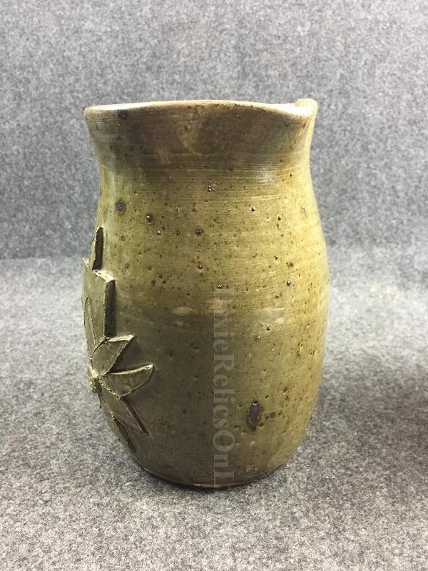 Jack Jesse Meaders Dogwood Folk Art Pottery Pitcher Jug White County, Georgia 7”