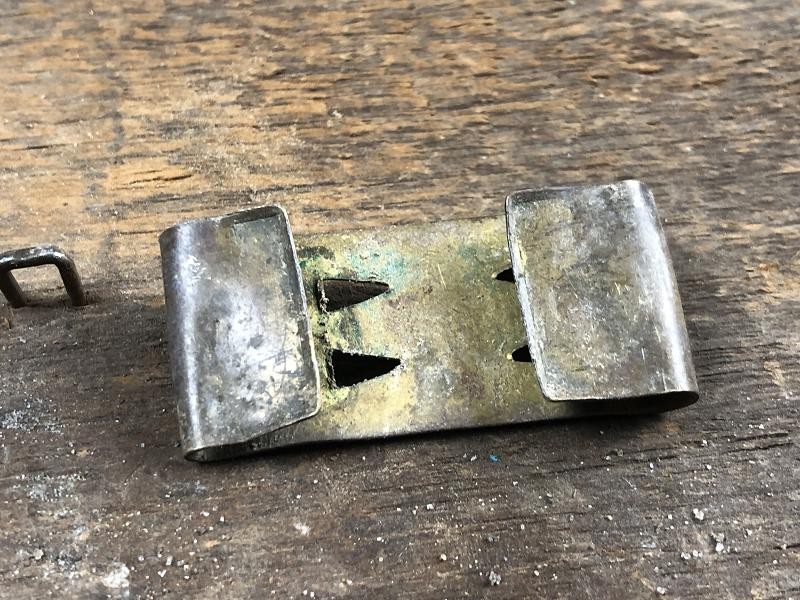 Civil War US Enlistedmans Brass Belt Keeper in Nice Condition Non Dug