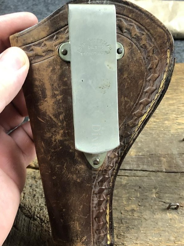 Louis Hoffman Confederate Gunsmith Spring Steel Belt Clips Marked Vicksburg Mississippi