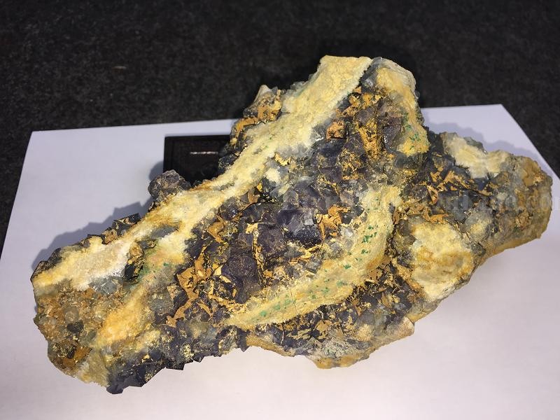 2.7 LB Natural Sapphire Blue Fluorite Quartz Cluster Crystal Specimen Mineral Rock