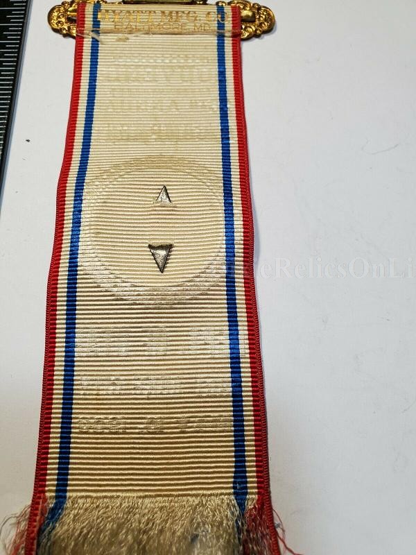 1906 GAR RIBBON BADGE GRAND ARMY OF THE REPUBLIC 25TH ANNUAL ENCAMPMENT ,UTAH,SALT LAKE CITY