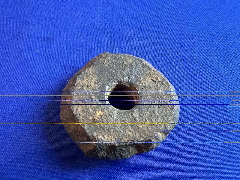 CIVIL WAR ROUNDBALL WOOD DRIVE FUSE HOLE ARTILLERY SHELL FRAG KENNESAW MNT.