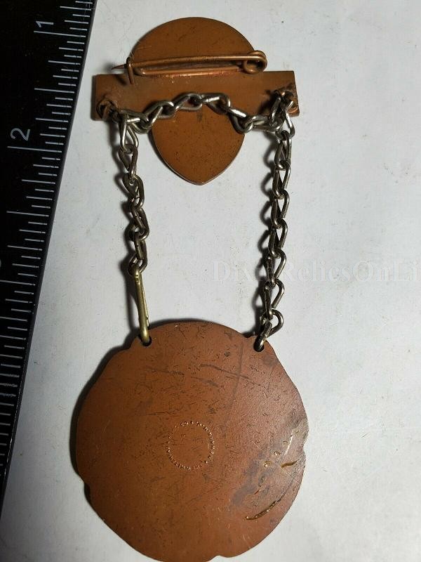 1909 GAR 43RD ANNUAL ENCAMPMENT BADGE GRAND ARMY OF THE REPUBLIC..NEWARK DELEGATE