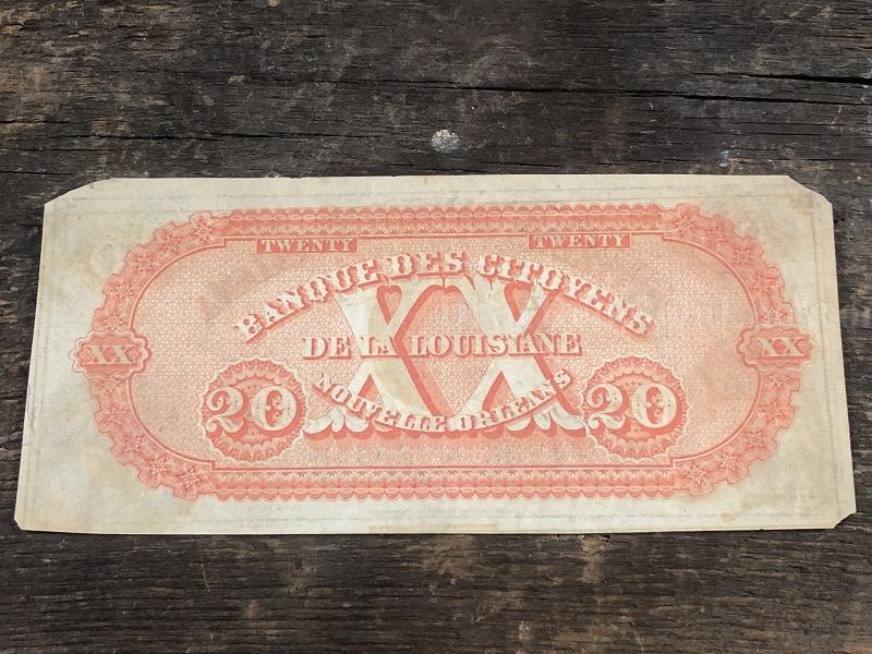 $20 The Citizens' Bank of LOUISIANA at Shreveport Note UNISSUED