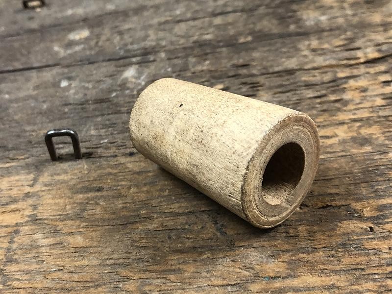 Civil War Wood Fuse Adapter Holder for an Artillery Cannon Ball