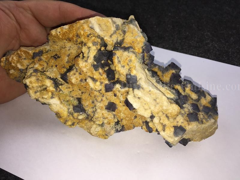 2.7 LB Natural Sapphire Blue Fluorite Quartz Cluster Crystal Specimen Mineral Rock