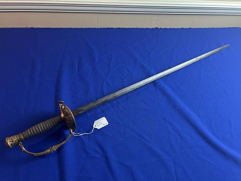 US M1860 CIVIL WAR ERA STAFF OFFICER’S SWORD