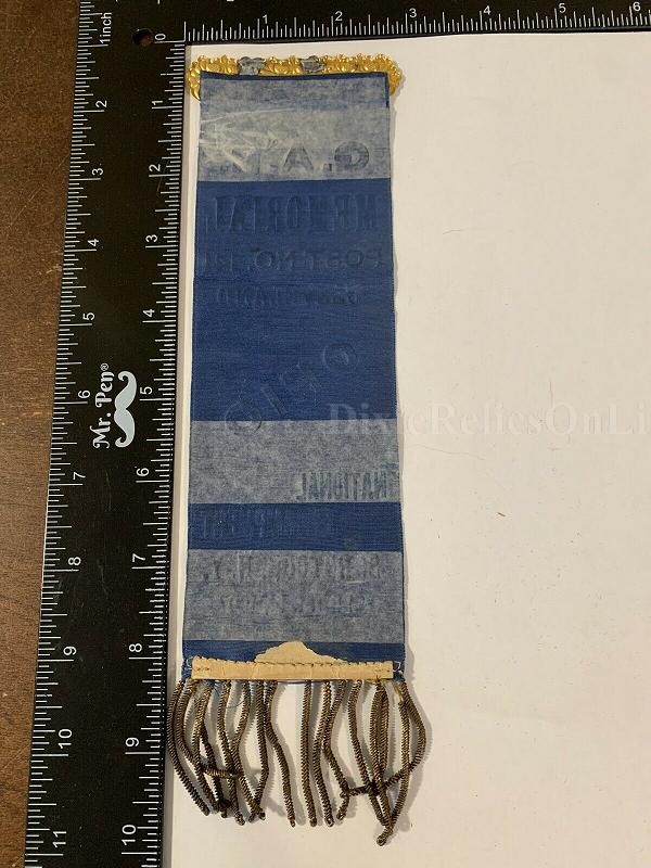 CIVIL WAR G.A.R. Memorial Post No. 141 Cleveland, Ohio-Saratoga NY 1907 Ribbon