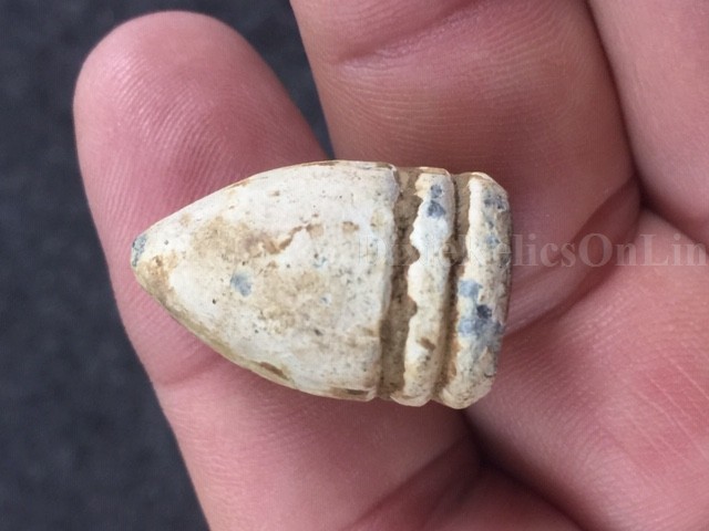 Rare 69 Cal. Two Ring Musketoon Bullet with Teat Cavity