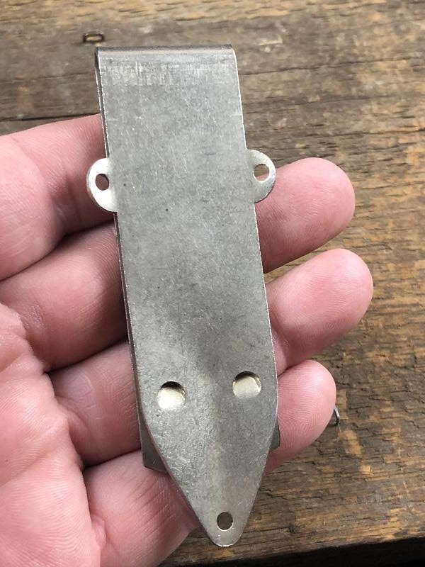 ONE RARE LOUIS HOFFMAN SPRING STEEL BELT CLIP MARKED VICKSBURG MISSISSIPPI