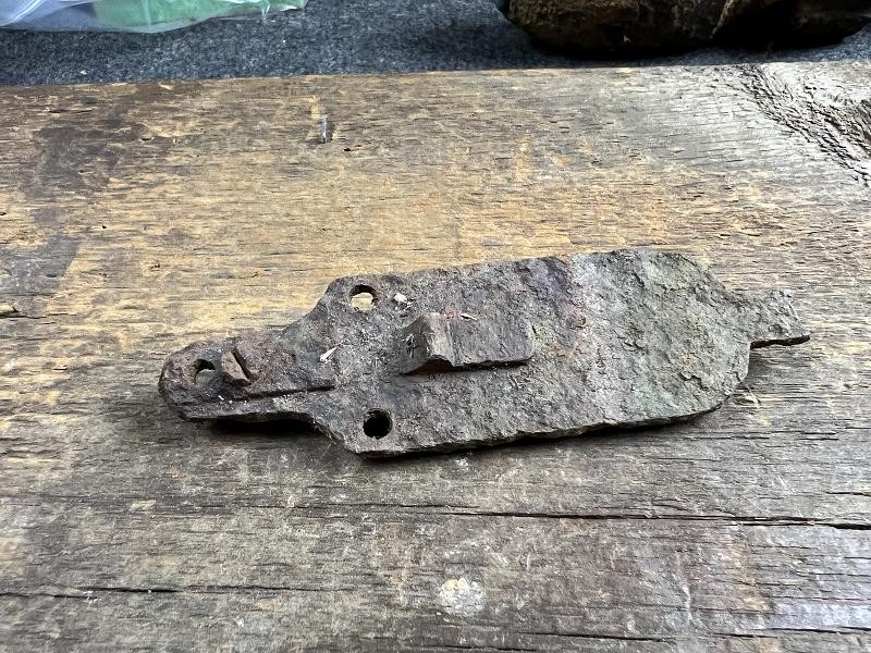 DUG CIVIL WAR ERA RIFLE PATCHBOX BY BILL ADAMS