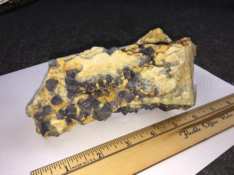 2.7 LB Natural Sapphire Blue Fluorite Quartz Cluster Crystal Specimen Mineral Rock