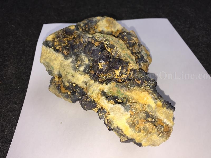 2.7 LB Natural Sapphire Blue Fluorite Quartz Cluster Crystal Specimen Mineral Rock