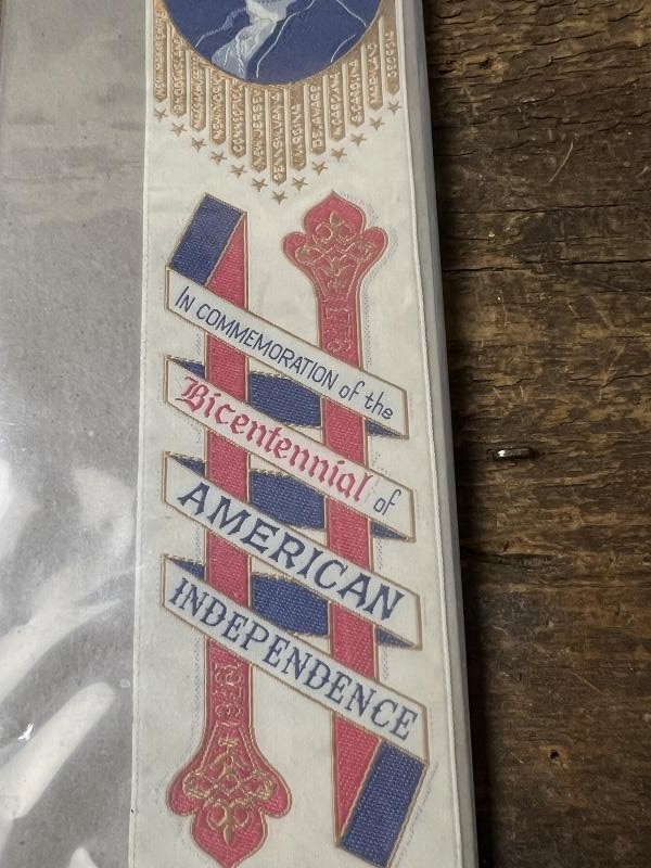 RARE GEORGE WASHINGTON BICENTENNIAL 1976 RIBBON EXCELLENT