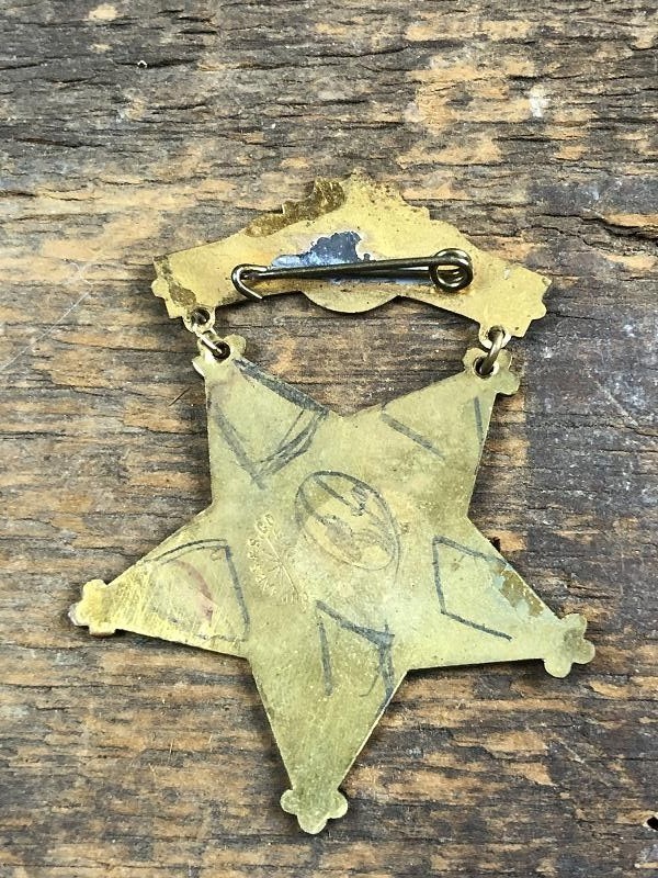 1897 BUFFALO NY 31ST ENCAMPMENT OFFICIAL SOUVENIR BADGE G.A.R. GRAND ARMY OF REPUBLIC