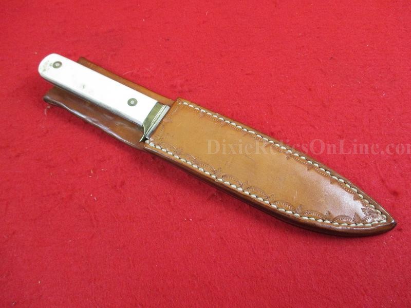 Custom Fixed Blade Hunting Knife with Scabbard
