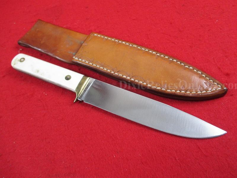 Custom Fixed Blade Hunting Knife with Scabbard