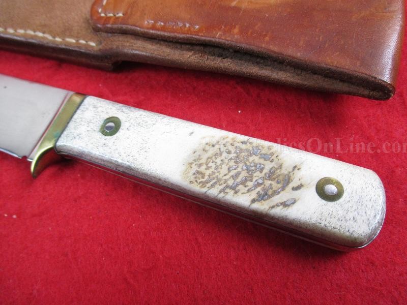 Custom Fixed Blade Hunting Knife with Scabbard