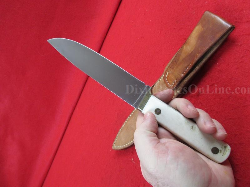 Custom Fixed Blade Hunting Knife with Scabbard
