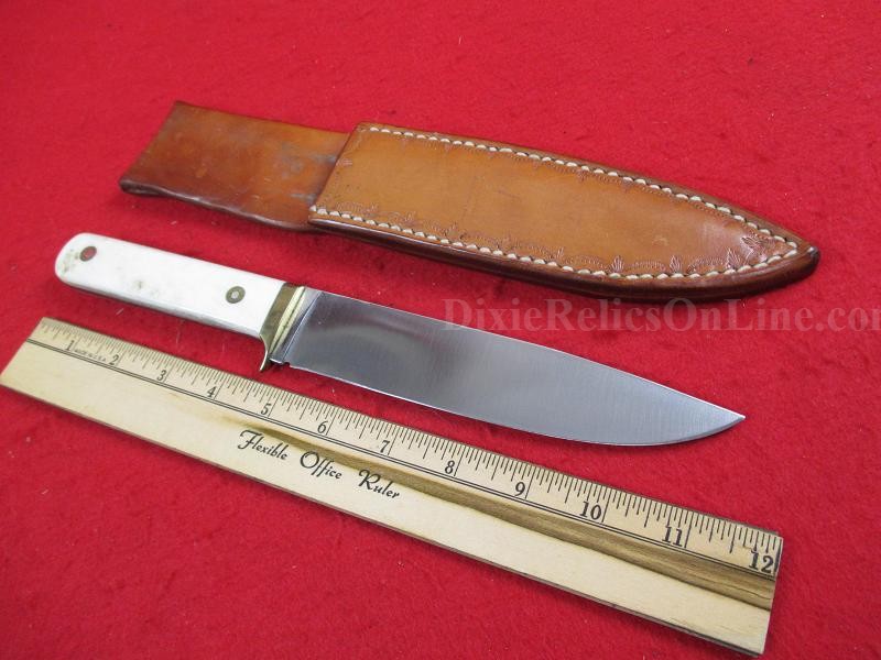 Custom Fixed Blade Hunting Knife with Scabbard