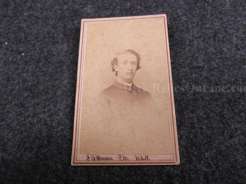 Civil War Era CDV of US Navy ID S.B. Massa Served on USS Independence