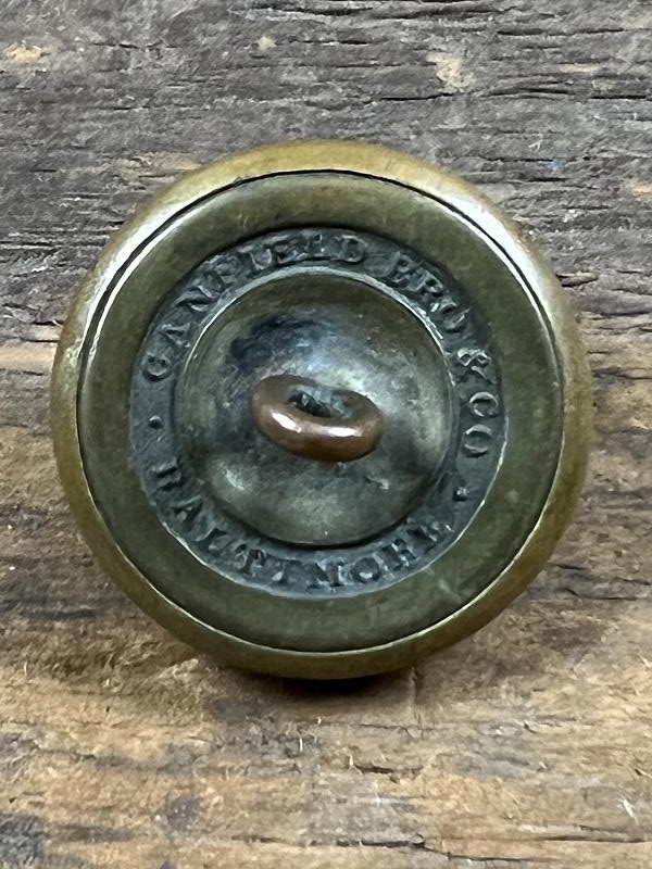 Confederate Virginia State Seal Coat Button 1850's RMDC Backmark