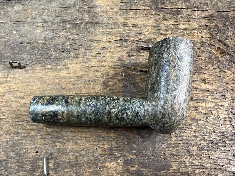 Native American Carved Stone Pipe