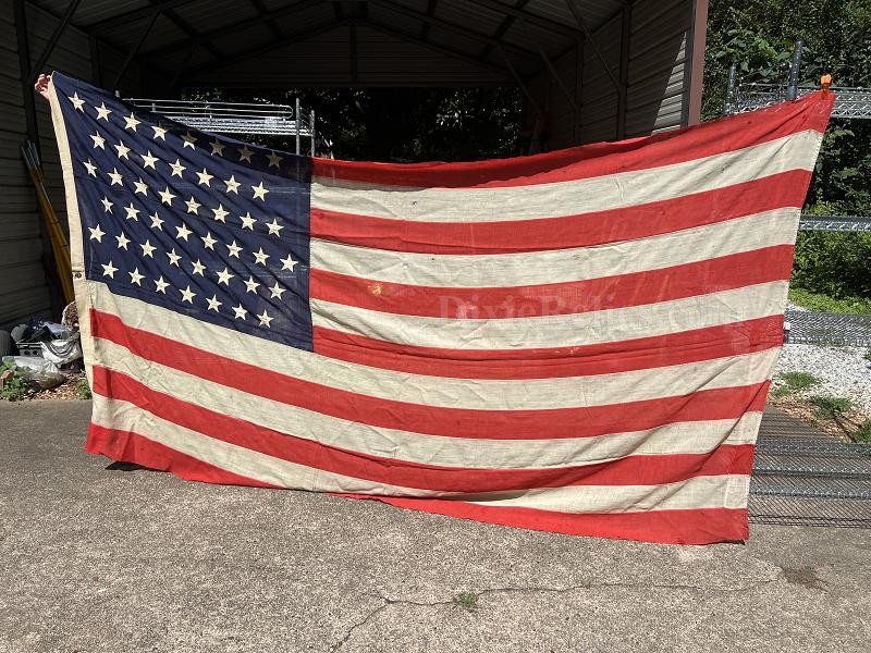 Original 46 Star US American Flag, 1908-1912 6 x 12 Feet Made by Horstmann