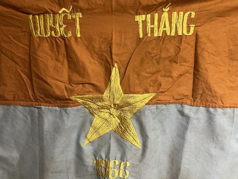 North Viet Cong Vietnam War National Liberation Front Battle Flag Quyet Thang