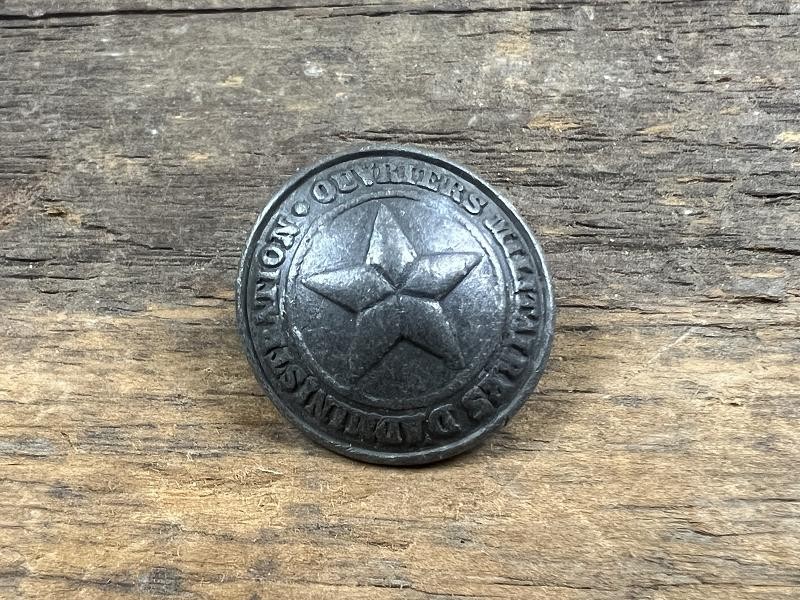 CA 1850 FRENCH DADMIN & STRATION PEWTER COAT BUTTON