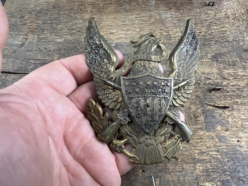 US MODEL 1881 EAGLE INFANTRY INSIGNIA FOR SHAKO PITH HELMET