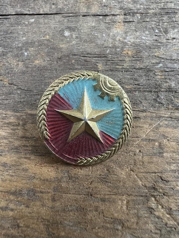 North Vietnamese Army Cap Badge with Wire Attachment