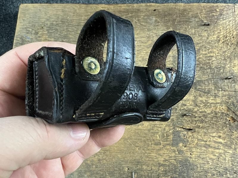 US Leather Pistol Cartridge Box Rock Island Arsenal 1908