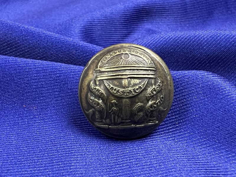 NON DUG CONFEDERATE GEORGIA COAT BUTTON WITH HORSTMANN BM
