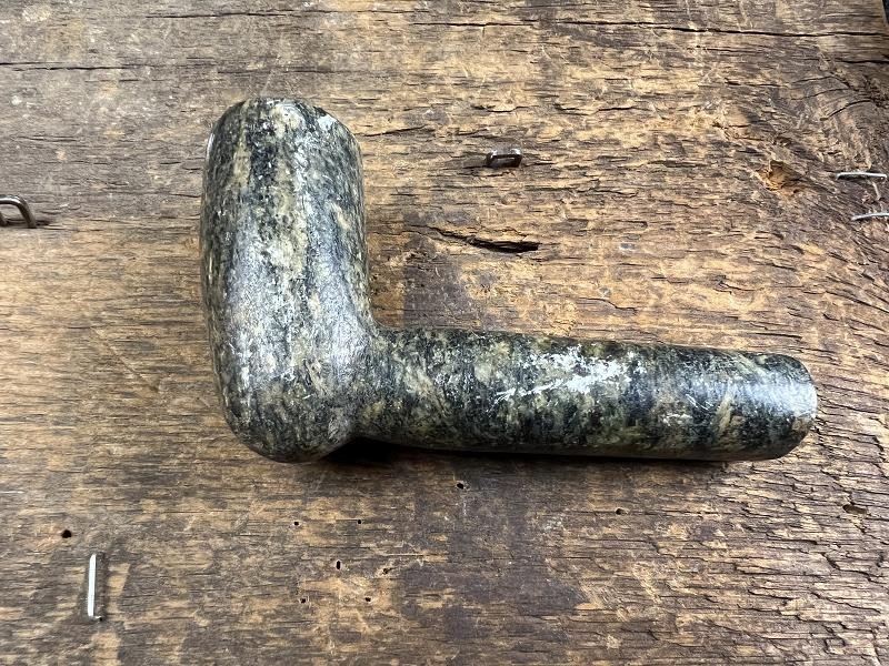 Native American Carved Stone Pipe