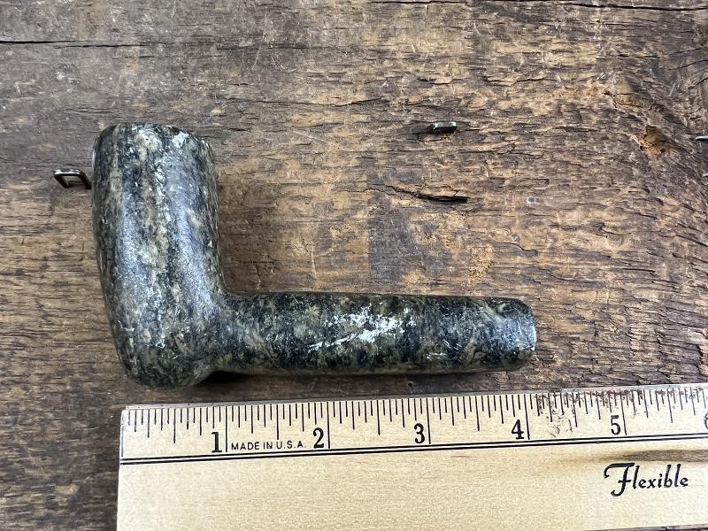 Native American Carved Stone Pipe