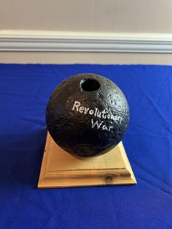 RARE REVOLUTIONARY WAR 12LB ARTILLERY SHELL CANNONBALL